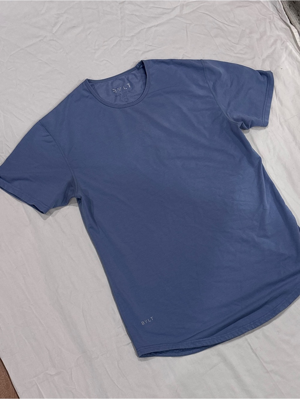 BYLT Drop Cut Short Sleeve in Slate Blue
